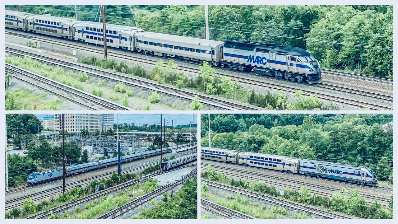 WMATA , MARC , AMTK Trains @ New Carrollton MD