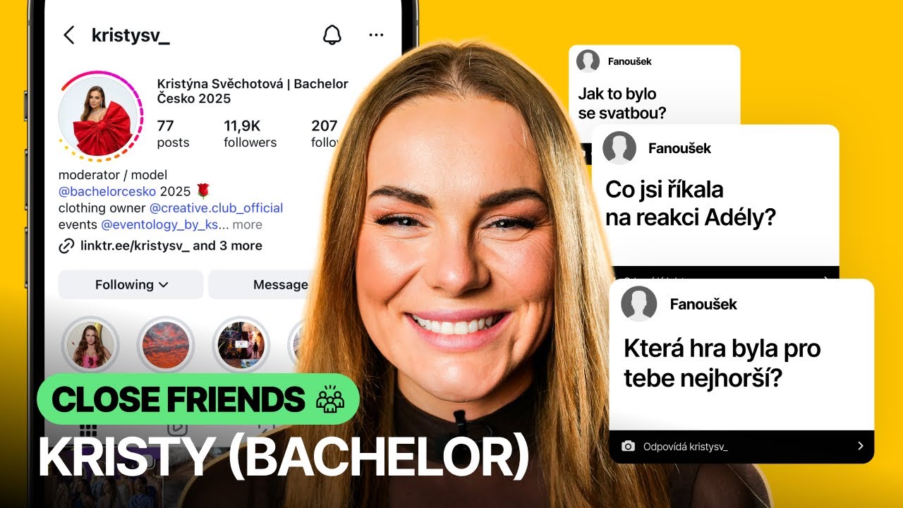Kristy: Kvůli svatbě jsem chyběla 2 dny. Po glampingu jsem růži čekala. | CLOSE FRIENDS