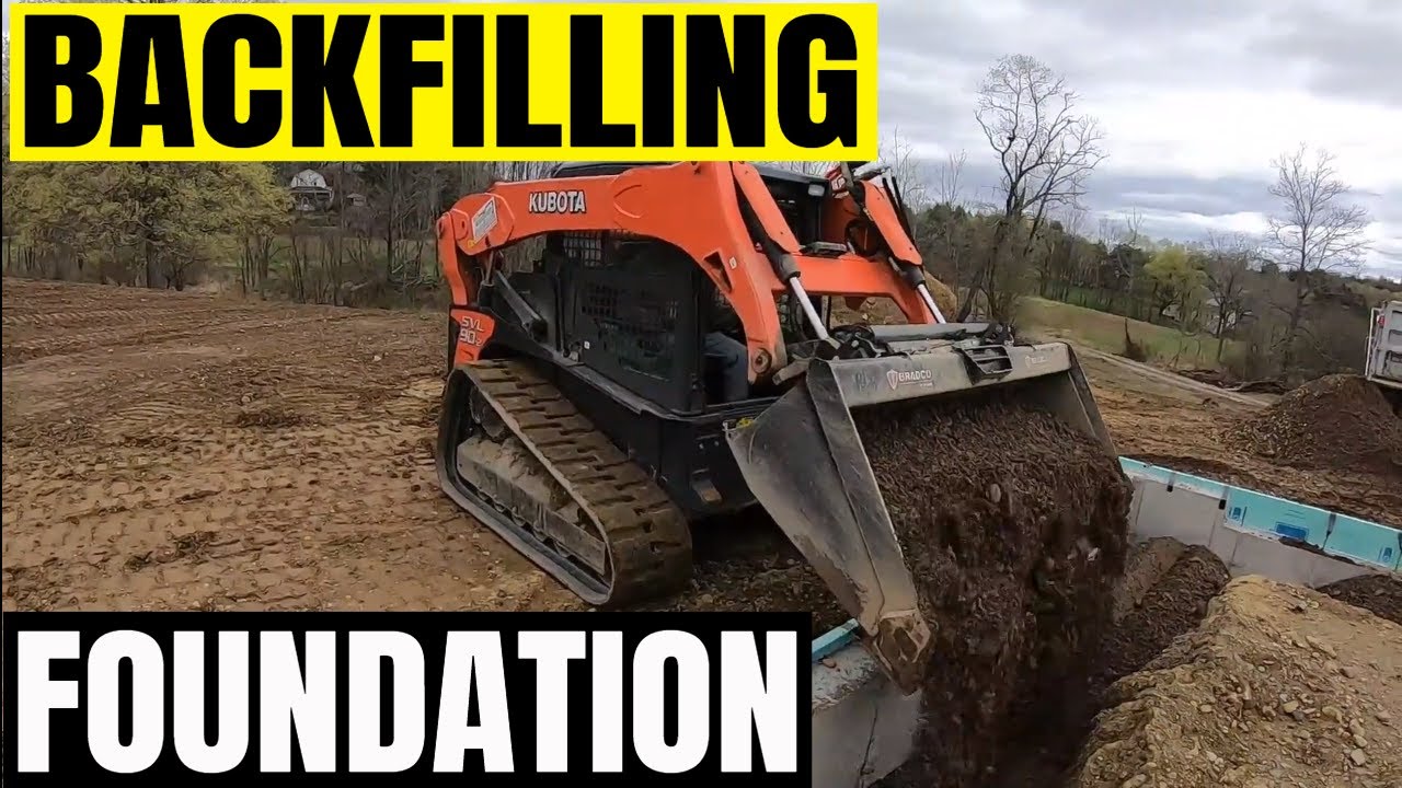 Backfilling & compacting foundation 'Dirt Boss'