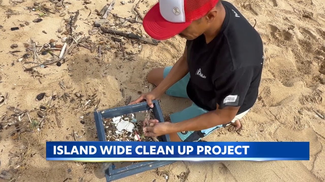 Island Wide Clean Up Project, turning trash into treasure by cleaning beach parks