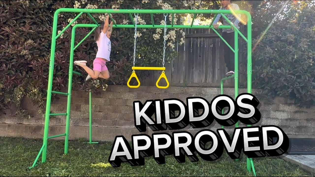 Monkey Bars with Gymnastics Bars and Trapeze Swing