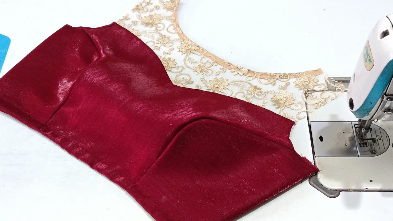 Transi Neck Blouse Design | Cutting and stitching | Transparent Neck Blouse Designs