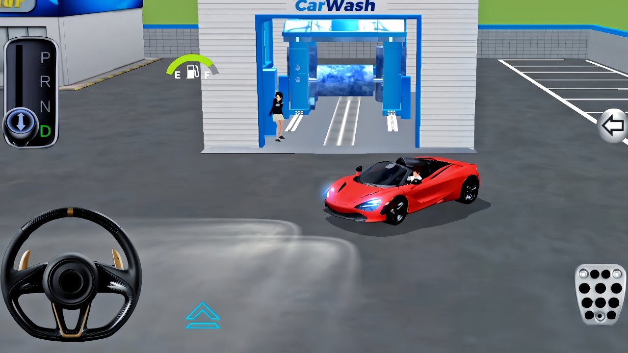 😱Luxury Car CarWash Me Le Aaya | 3D Driving Class 2 Gameplay | First Time CarWash in Driving Game 😲 