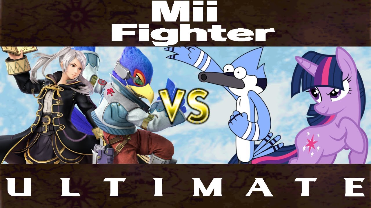 Mii Fighter Ultimate: Falco & Robin vs. Mordecai & Twilight Sparkle
