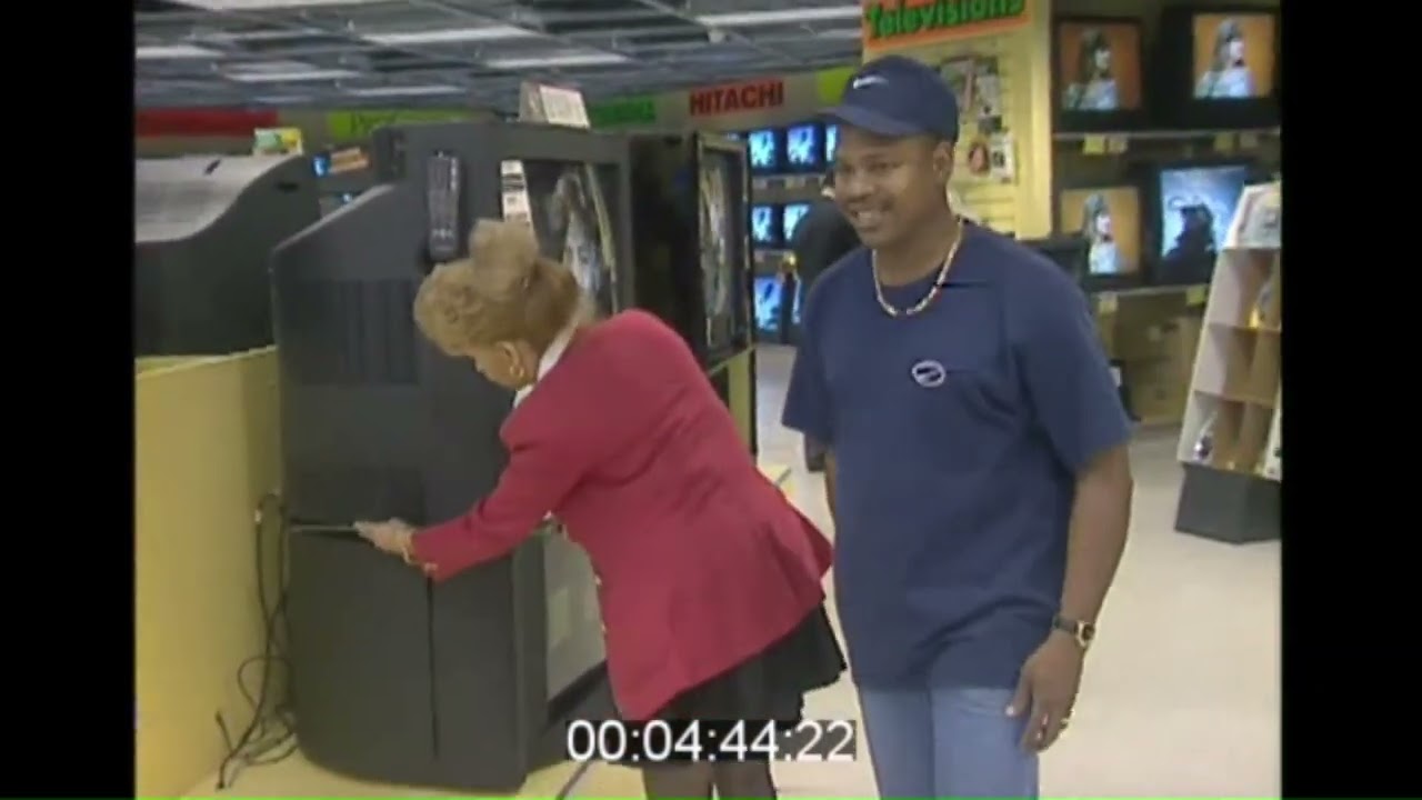 Shopping for TV's at a BrandsMart store in 1996