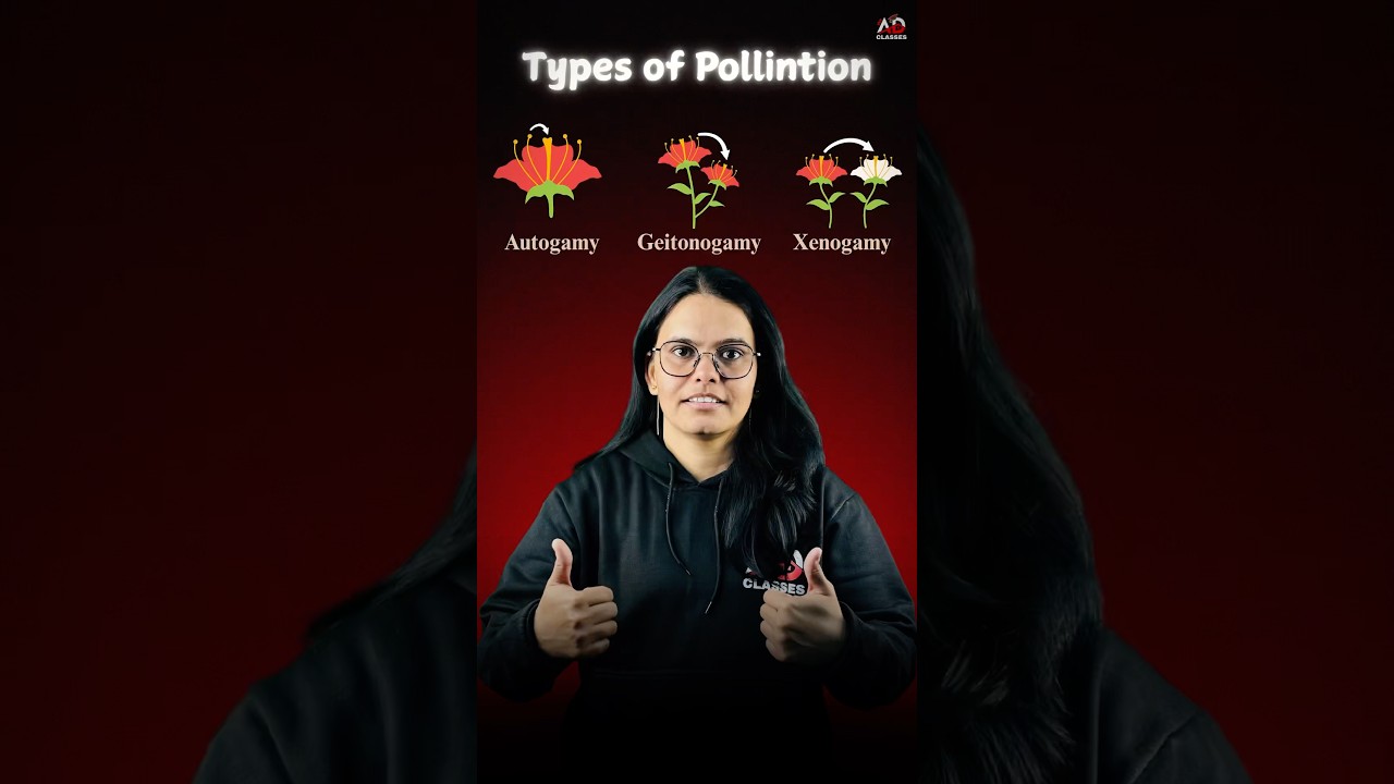 Pollination के कितने types होते है&hellip;❓#biology #pollination #pollen #neet #dranitadhaka #theadclasses