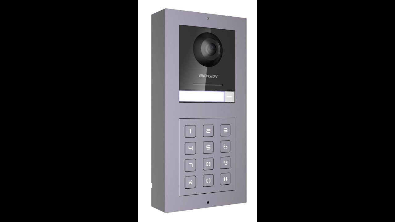 HikVision IP Video Intercom- How to Setup Door Unlock Password and opening the door with keypad