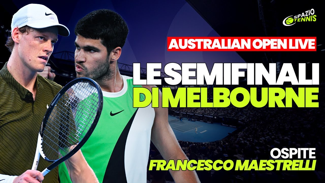 Sinner, Djokovic, Alcaraz: le semifinali dell'Australian Open #Sinner #AO2026