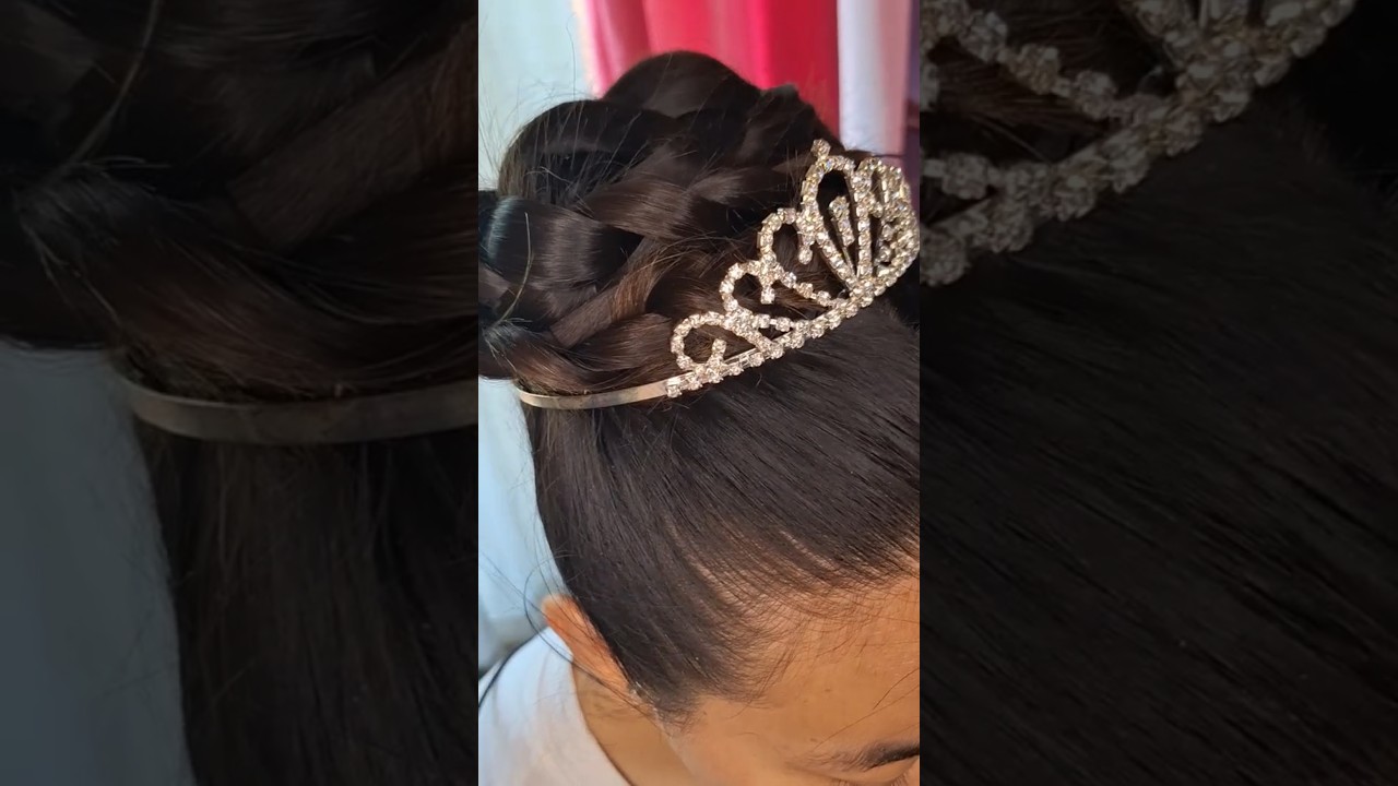Recogido alto con trenzas