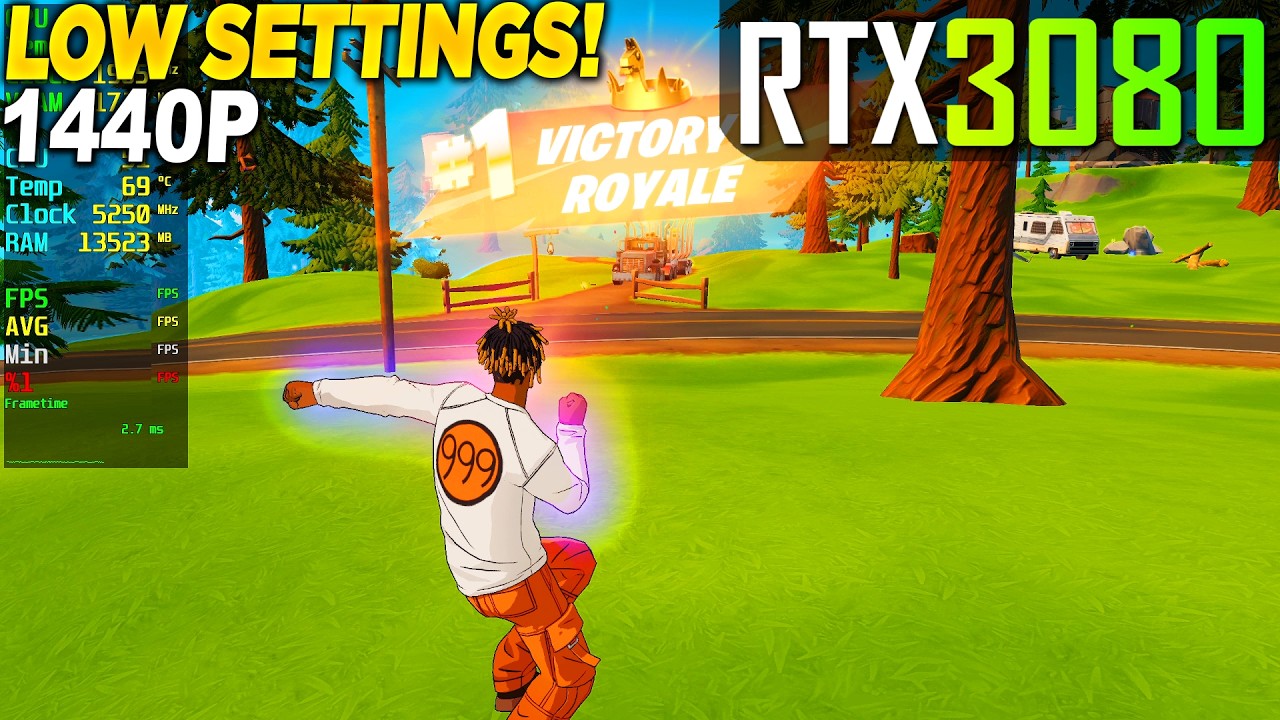 Fortnite Reload RTX 3080 - 1440p, Low, Performance Mode,