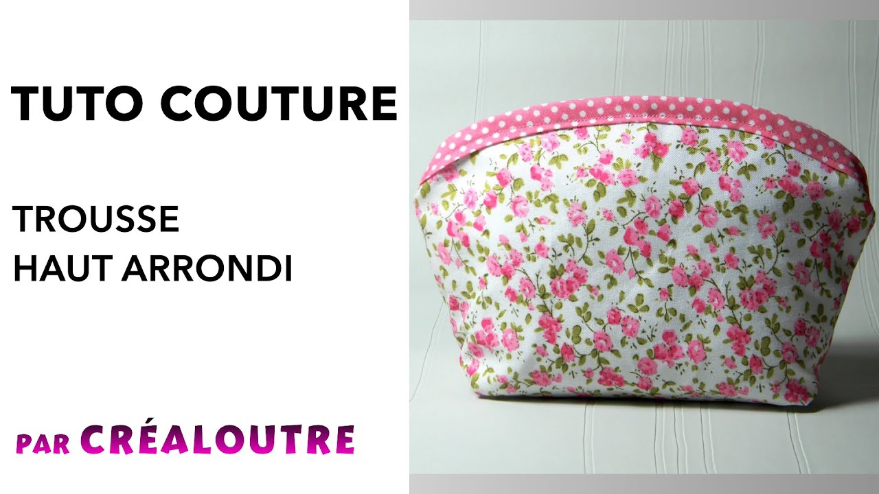 TUTO Trousse haut arrondi avec biais et zip_Sew a case with bias