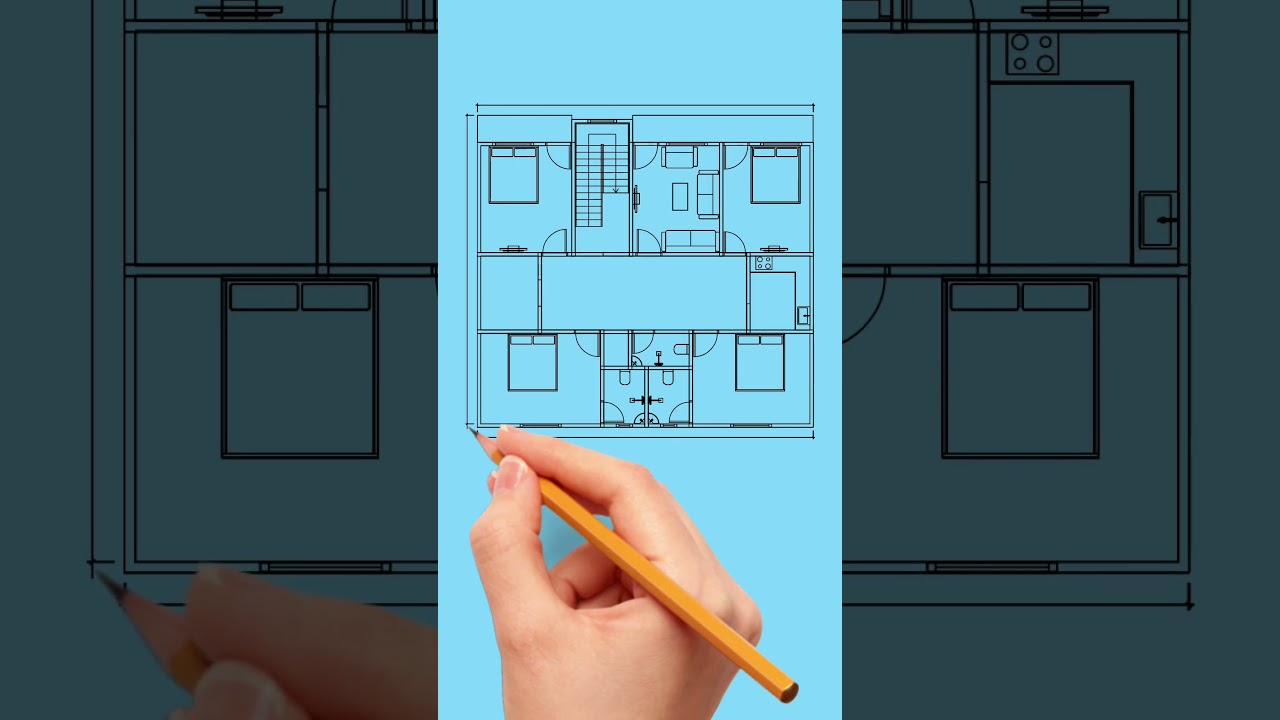 41X35 House Plan|| 5bhk || 1400sqft || Happy Home Designer #2dplan #shorts