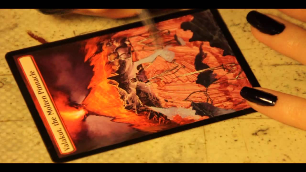 MTG Altered Art - Valakut, the Molten Pinnacle.