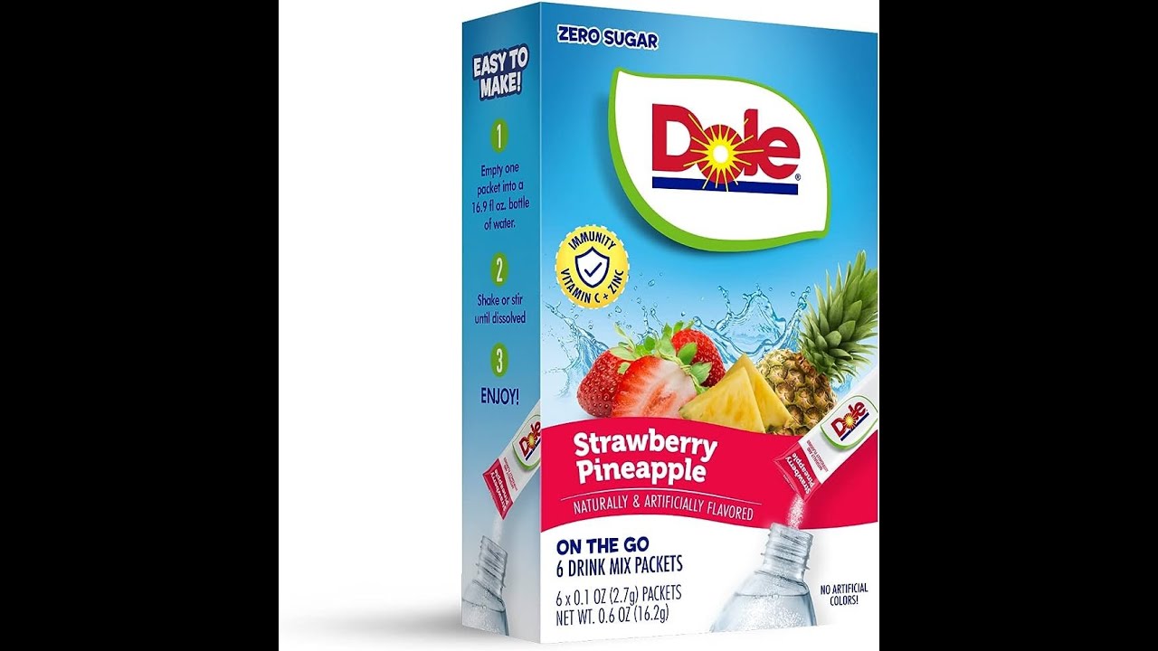 Dole Strawberry Pineapple Drink Mix Review