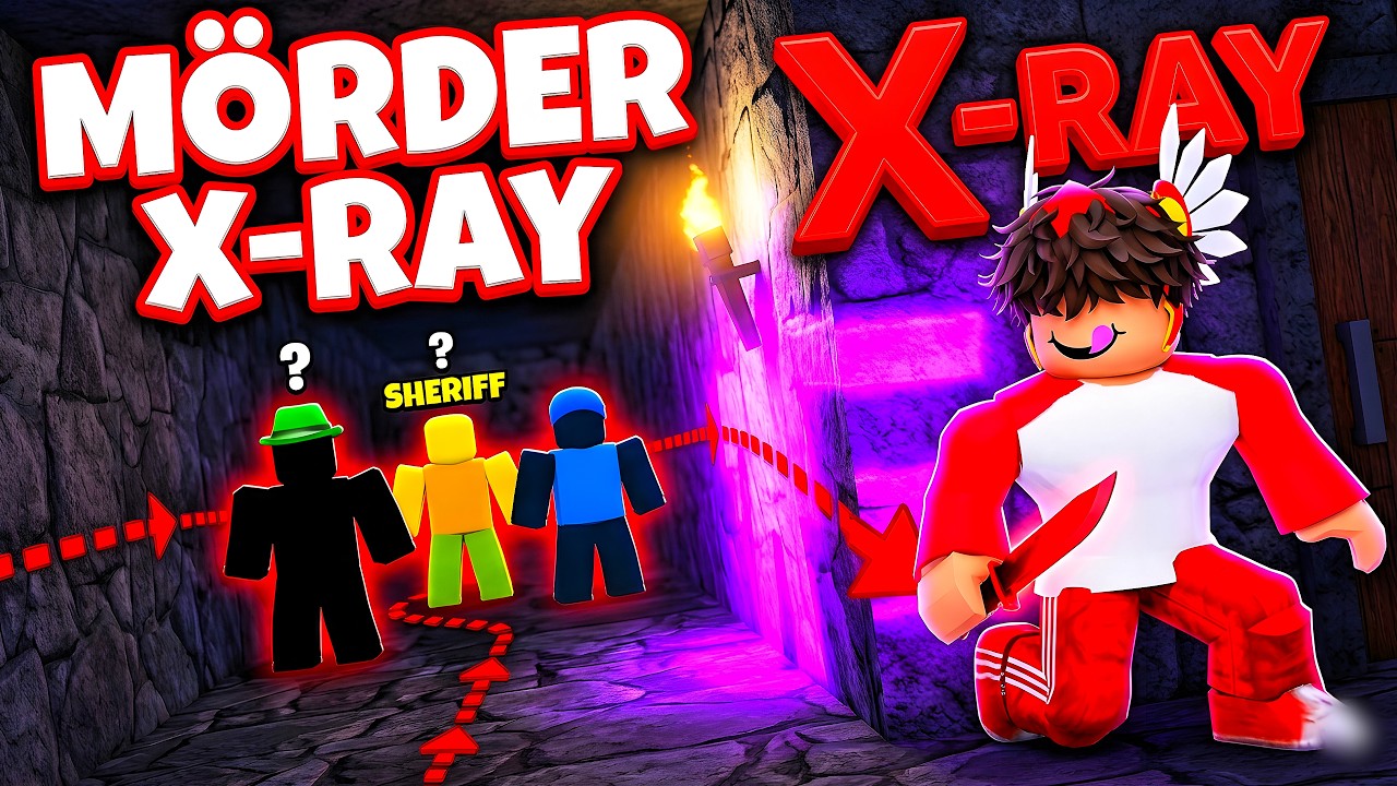 Mein ERSTES MAL mit X-Ray in MM2 😂