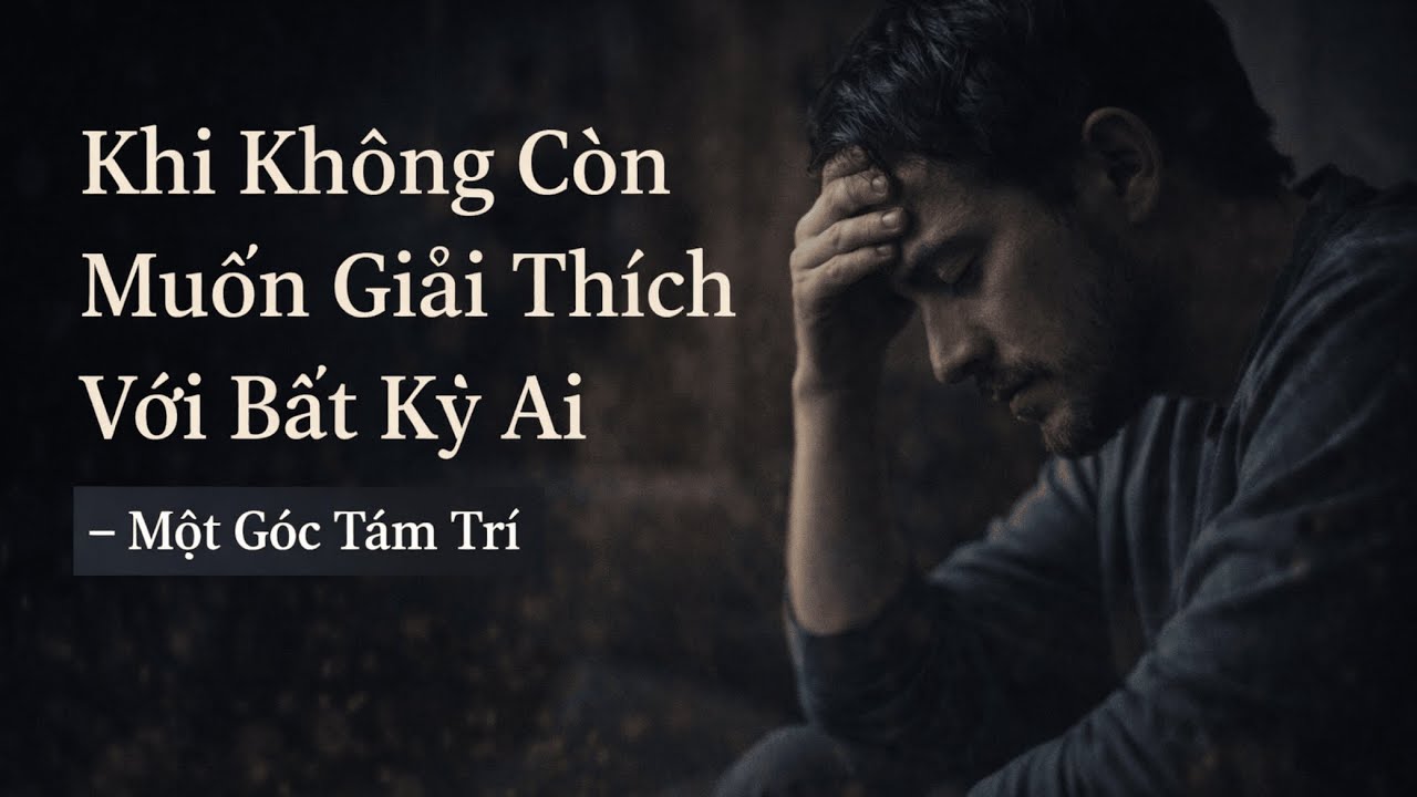 Khi Không Còn Muốn Giải Thích Với Bất Kỳ Ai – Một Góc Tâm Trí