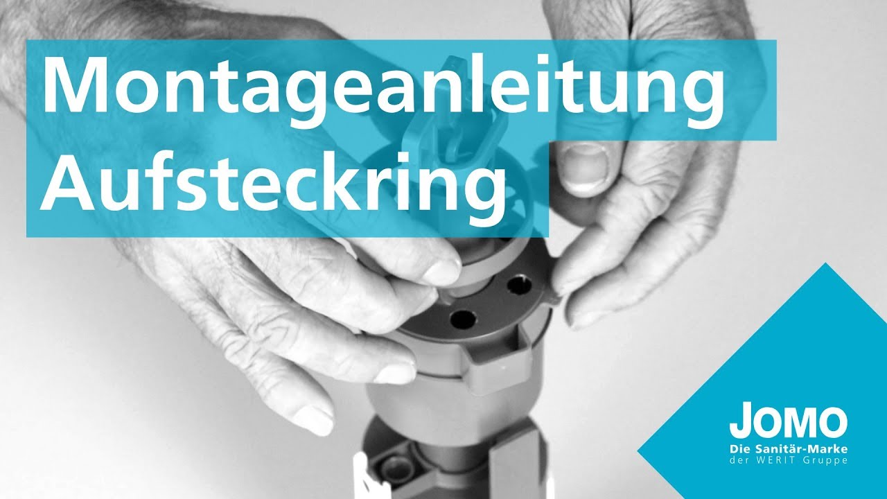 JOMO Ablaufventil Aufsteckring &ndash; Montageanleitung