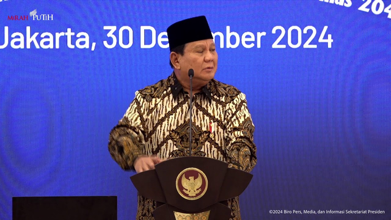 LIVE: Pengarahan Presiden Prabowo pada Musrenbangnas RPJMN 2025-2029, Jakarta, 30 Desember 2024