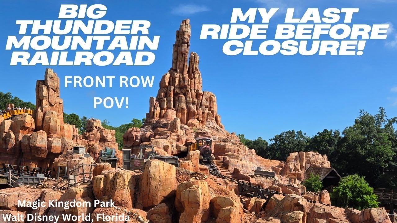 Big Thunder Mountain Railroad! Front Row POV! My Last Ride Before Closure! Magic Kingdom Park! WDW