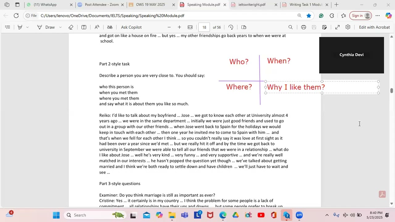 OWS: PIE CHART & RELATIONSHIP VOCAB
