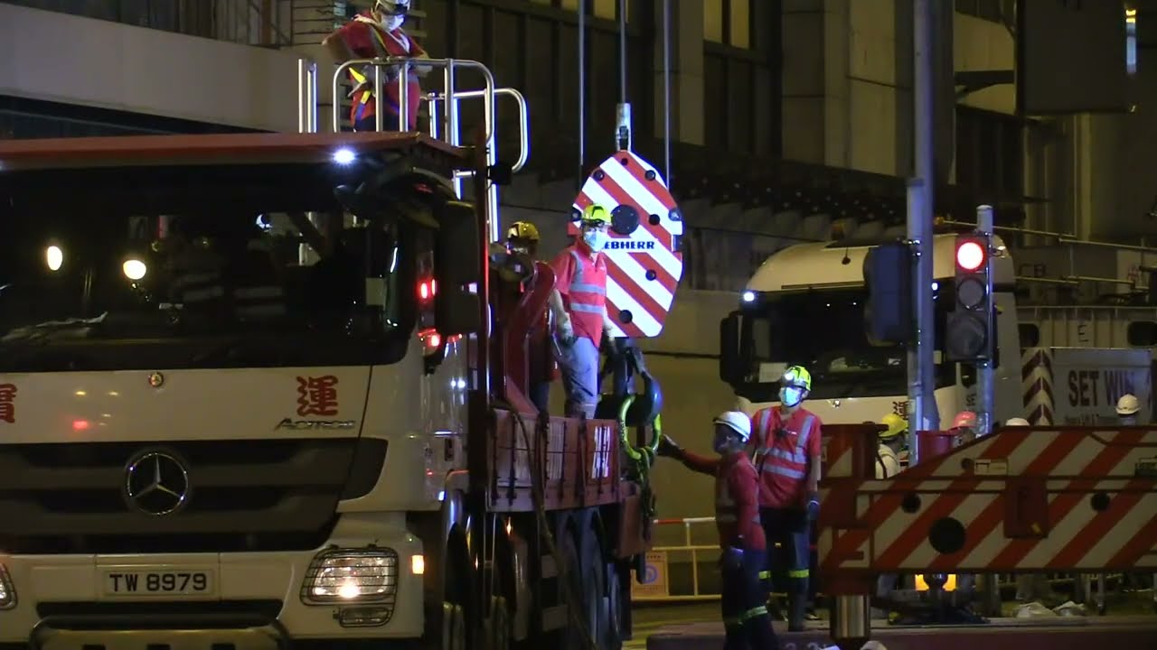 【獨媒直播】旺角道行人天橋系統延伸部分連接工程（2020年4月18日）
