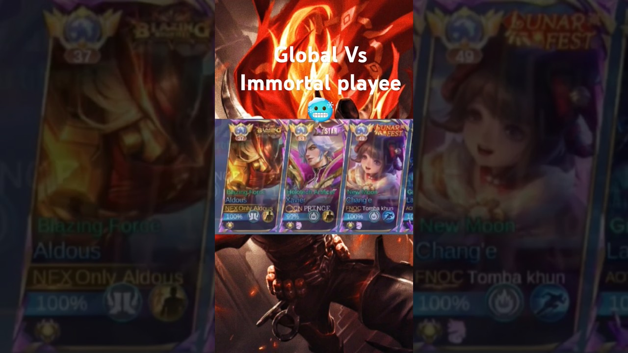 Top Global VS Immortal player🥶#mlbb#mobilelegends#aldous#leagueoflegends#mlbbheroes#memes