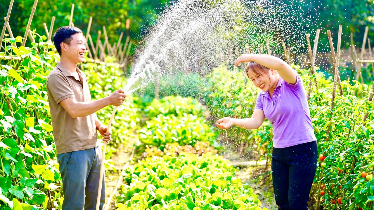 100 Days Peaceful Farm: Harvesting produce to sell at the market, gardening, and starting a new