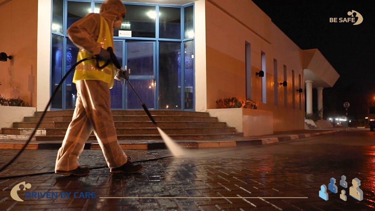 National Disinfection Program- Disinfection Service by Imdaad at Jebel Ali Free Zone, Dubai