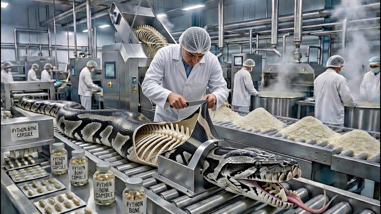 How Snake Skeletons Become Medicine Capsules | Inside Traditional Pharmaceutical Factory