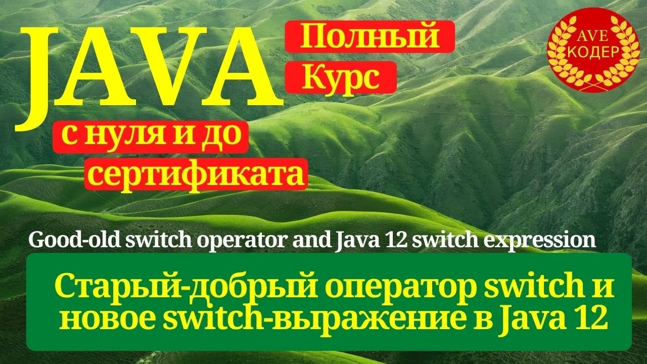 11 - Оператор switch и switch выражение в Java 12 - Уроки Java для начинающих