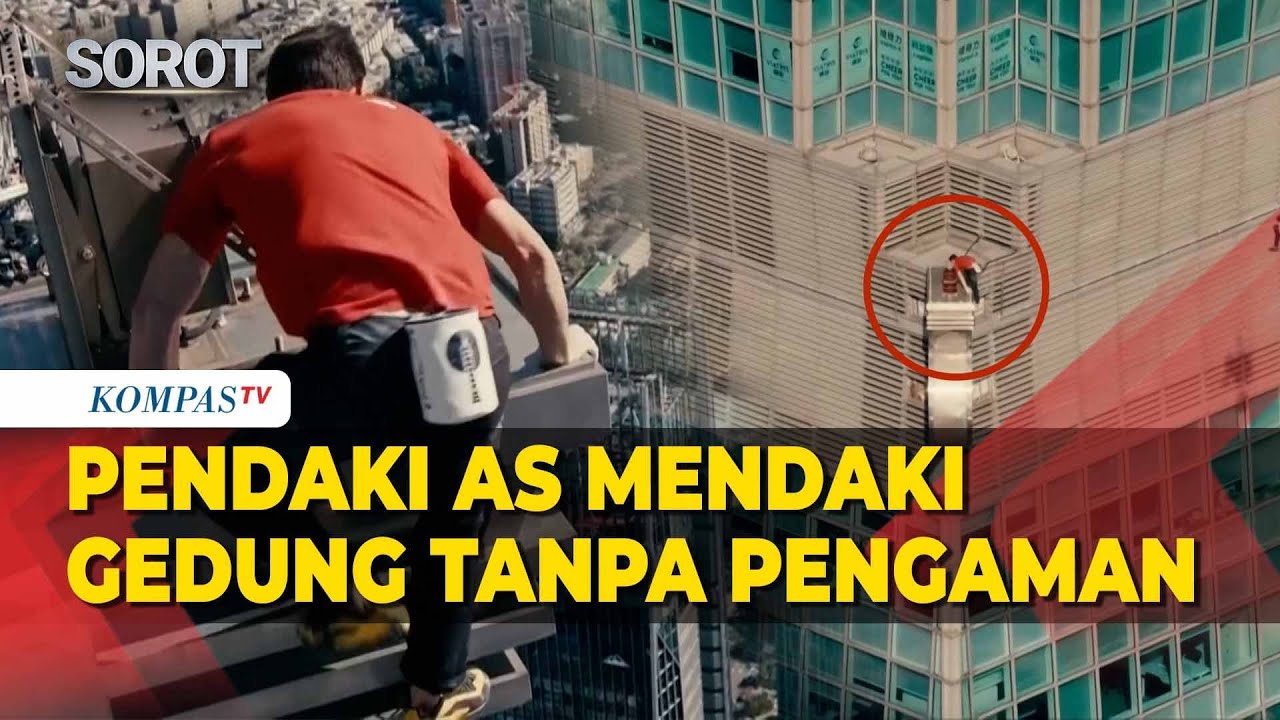 Pendaki AS Alex Honnold Mendaki Gedung Taipei 101 Tanpa Tali Pengaman