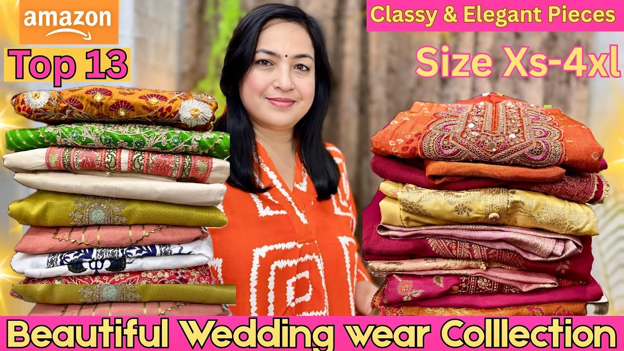 🤩Amazon wedding wear Collection❤️Embroidery Sequence Special #amazonfashion #ad #Collab @ashigautam 