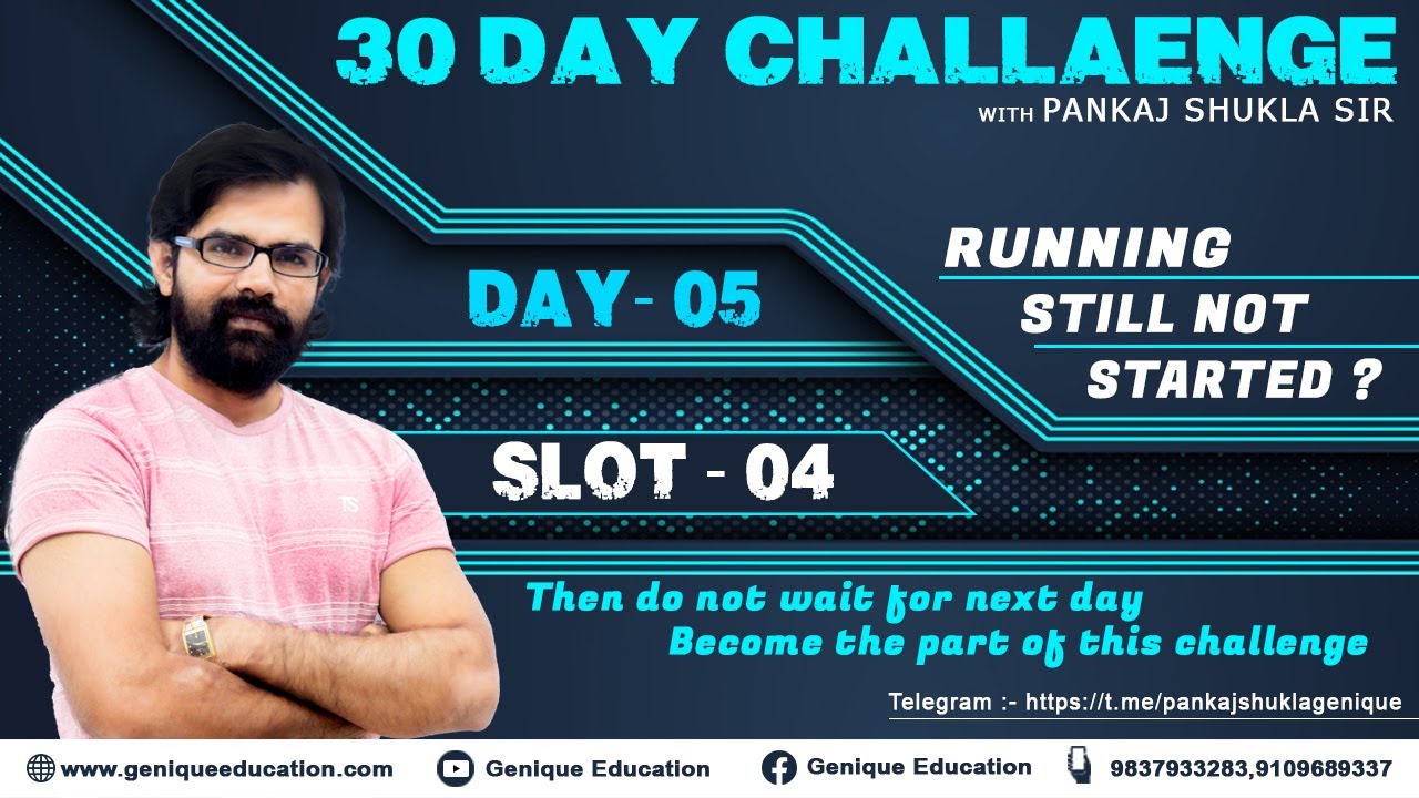 Day 05 I Next 30 Days With Pankaj Sir I Full Day Update