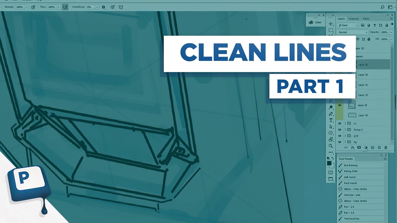 Clean Photoshop Linework Pt 1