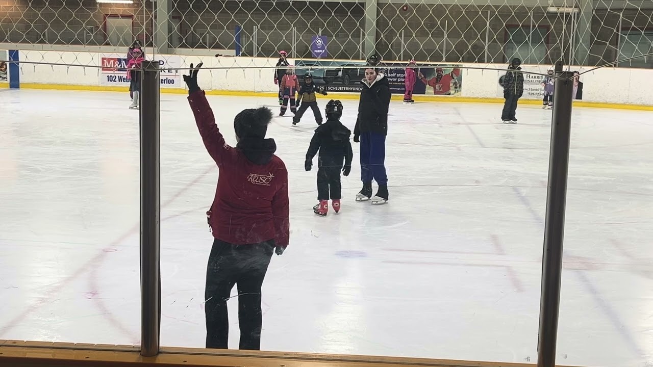 Gaurang - First Ice Skating class