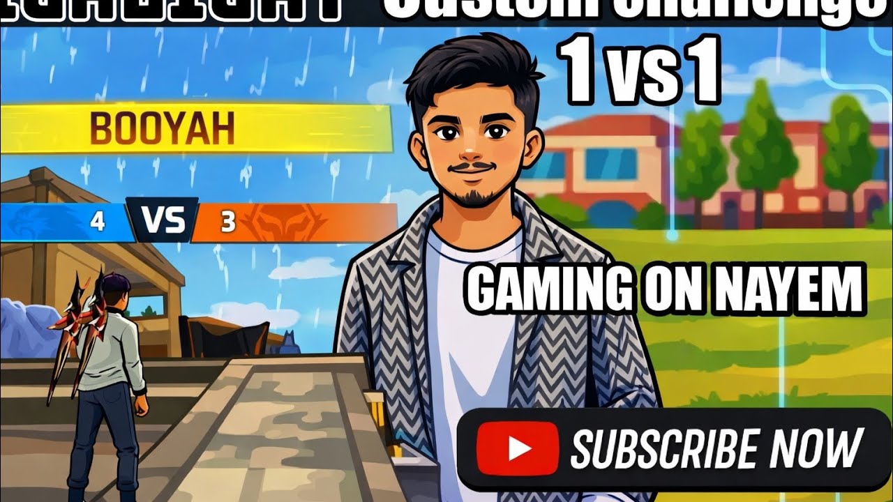 Custom Challenge 1 vs 1, highlight video, 4 -3 #gamingonnayem#foryou #freefire #gaming #viralvideo 