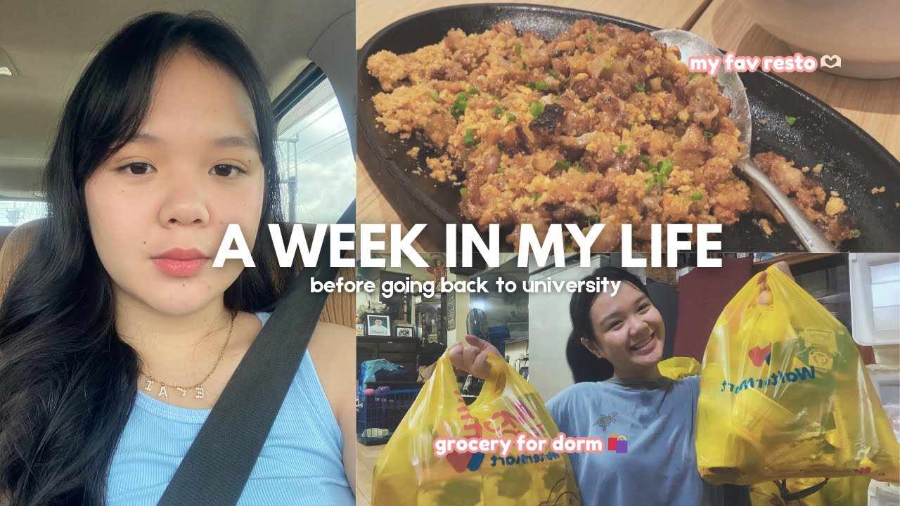 𐙚 A WEEK IN MY LIFE 𐙚: decluttering, grocery for dorm and more! 🛍️🛒 || elai susana