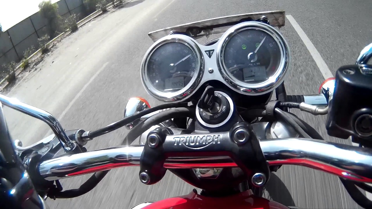 2017 Triumph Bonneville T100 0-160 km/h