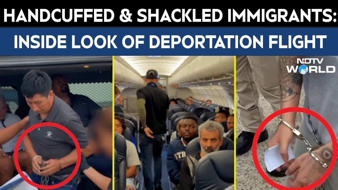 USA Deportation Video | ICE Shares A Rare Inside Look At A Deportation Flight From Indiana