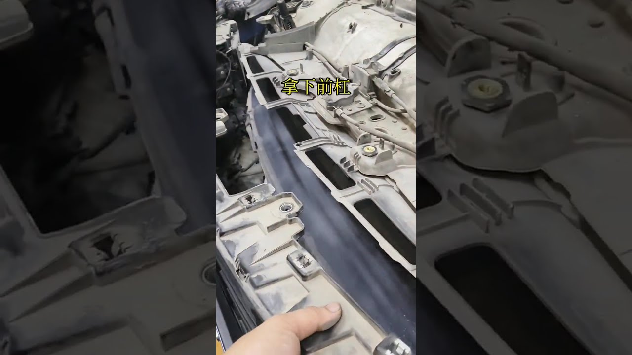 How to remove radiator on porsche macan EA888 engine #mechanic #radiator #porsche #macan #diy