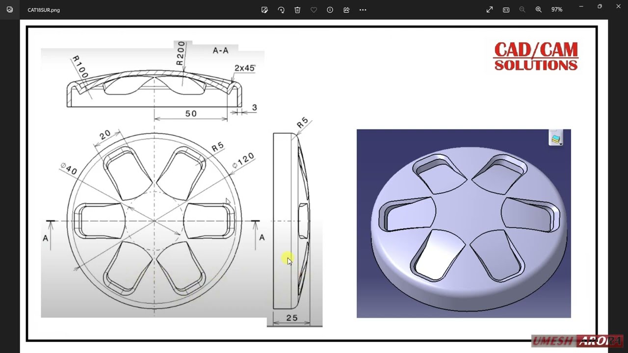 #CATIA V5 #Surface tutorial