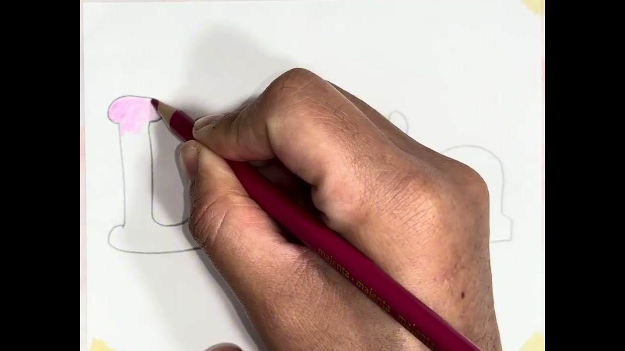 ASMR coloreando el nombre de LUCIA!! 