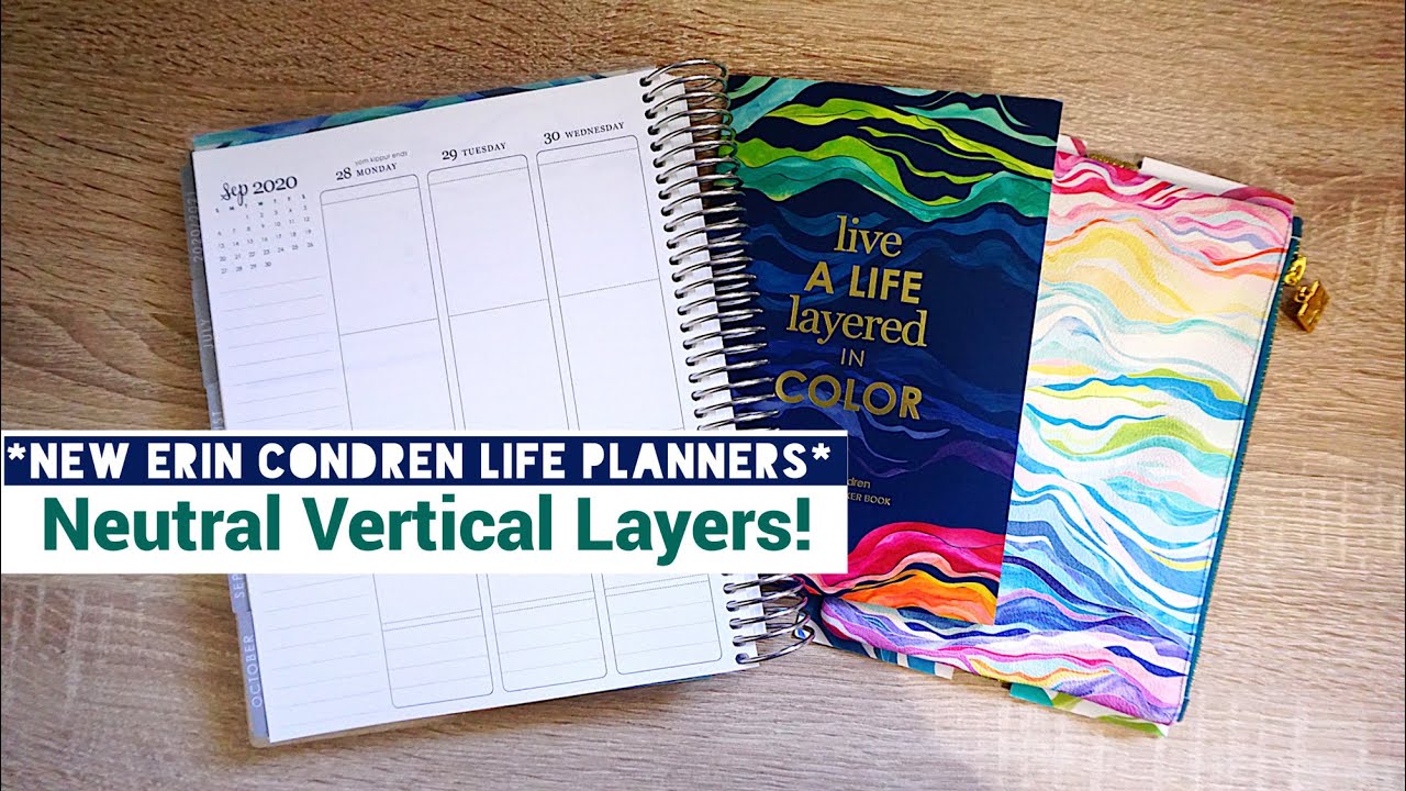 Запуск нового планера Erin Condren Life Planner | Вертикальный нейтральный планер Layers | #ECSQUAD