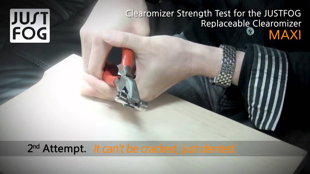 JUSTFOG MAXI Clearomizer Strength Test