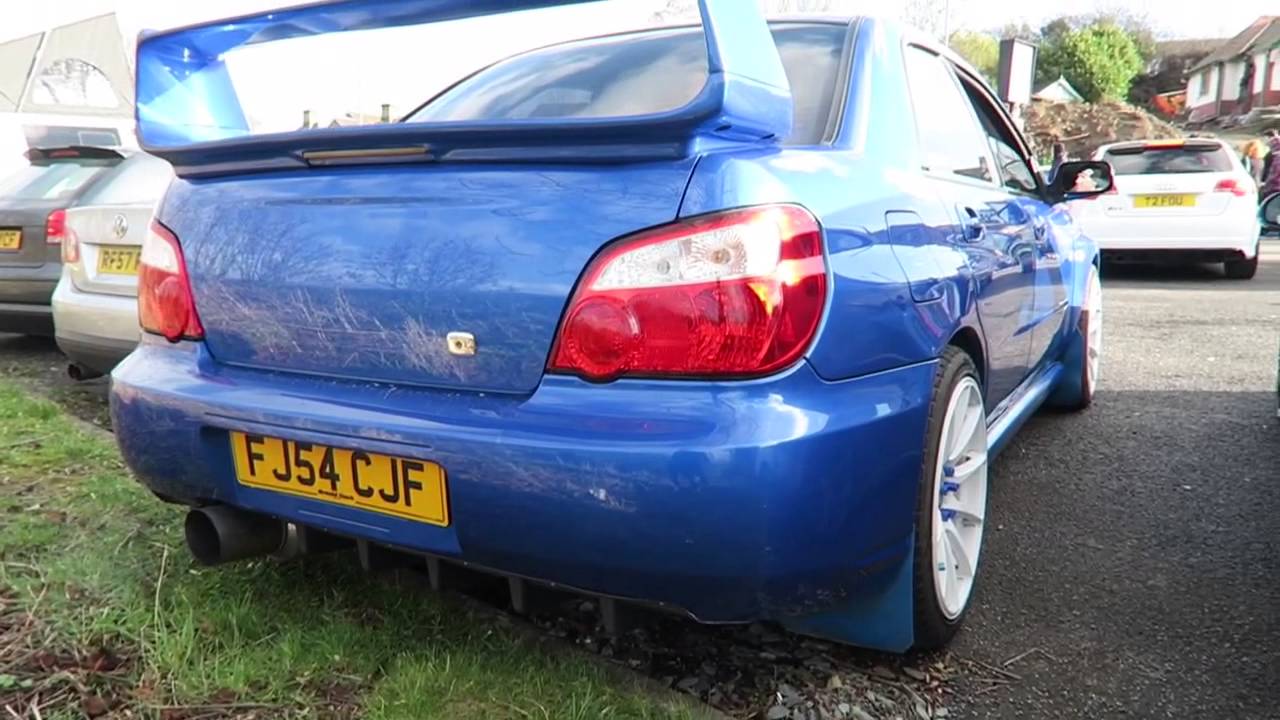 MODIFIED  Subaru WRX BLITZ exhaust low revs and burble :)