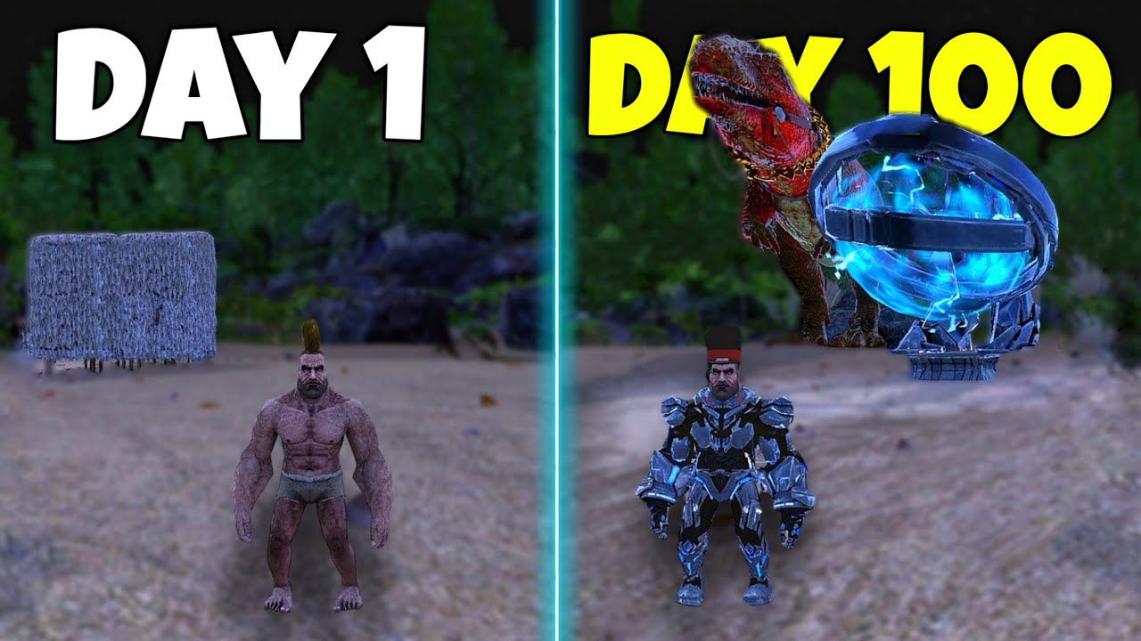 I Survived 100 Days SOLO PvP ARK Mobile | Raiding FULL Bases! Season 2