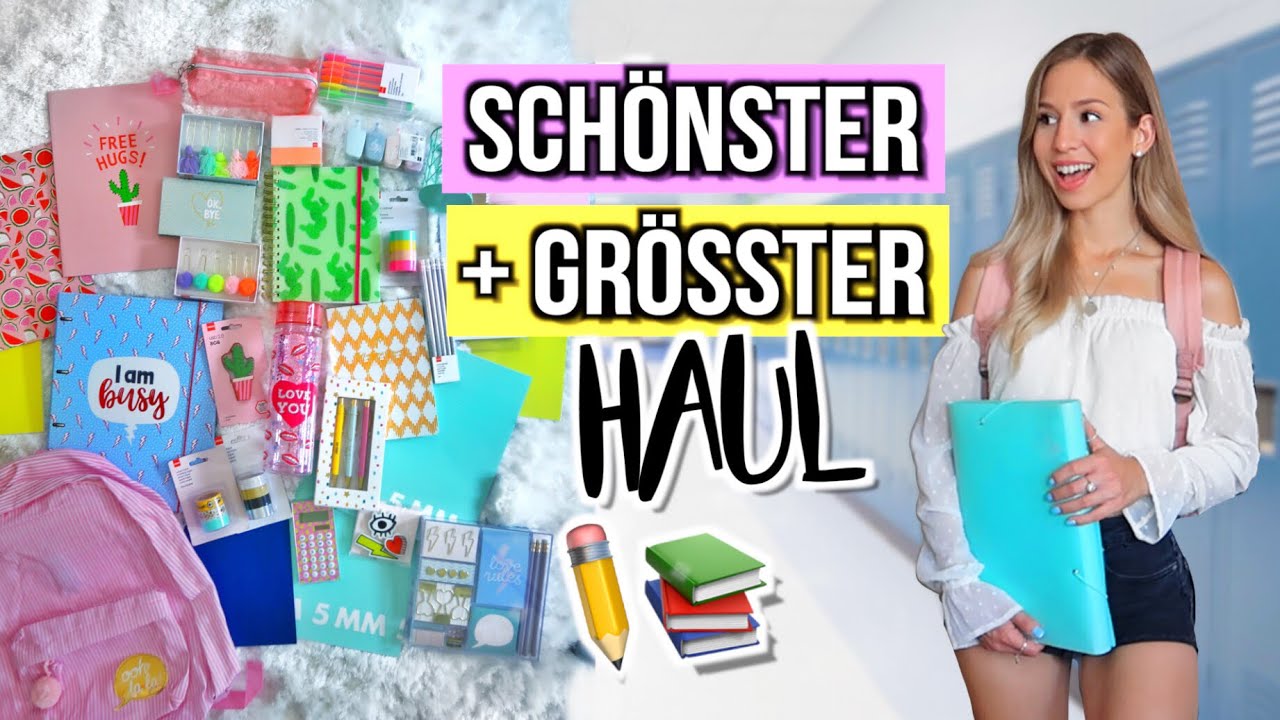 BACK TO SCHOOL SUPPLIES HAUL 2.0 ✏️ Back to School Deutsch 2019 - Cali Kessy
