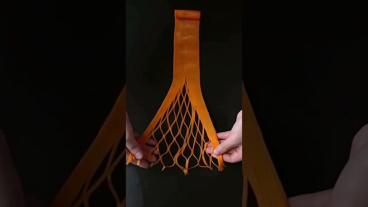 Can a net made of carrots catch fish? - Vegetable Carving - Part 2
