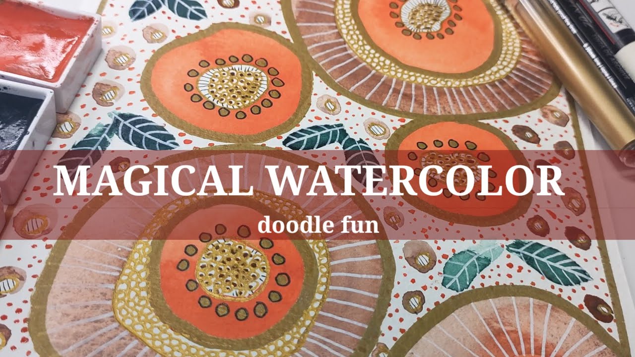 WOW! CREATE this ABSTRACT WATERCOLOR using MIXED MEDIA