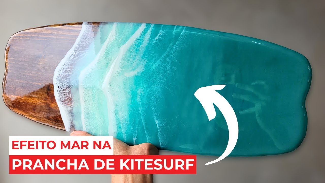 Tutorial completo para criar o efeito de mar em uma prancha de kitesurf.